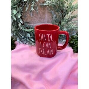Rae Dunn Santa I Can Explain Christmas Mug - 18 oz - Like New